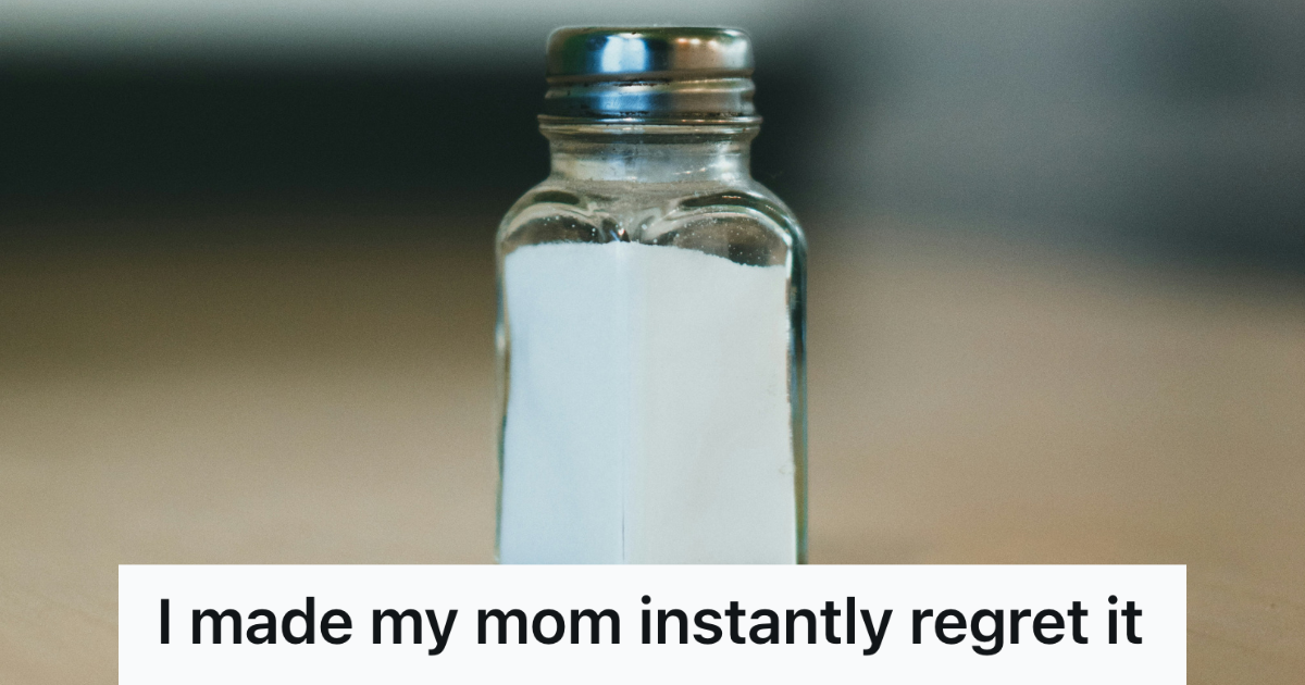 salt shaker blurred background