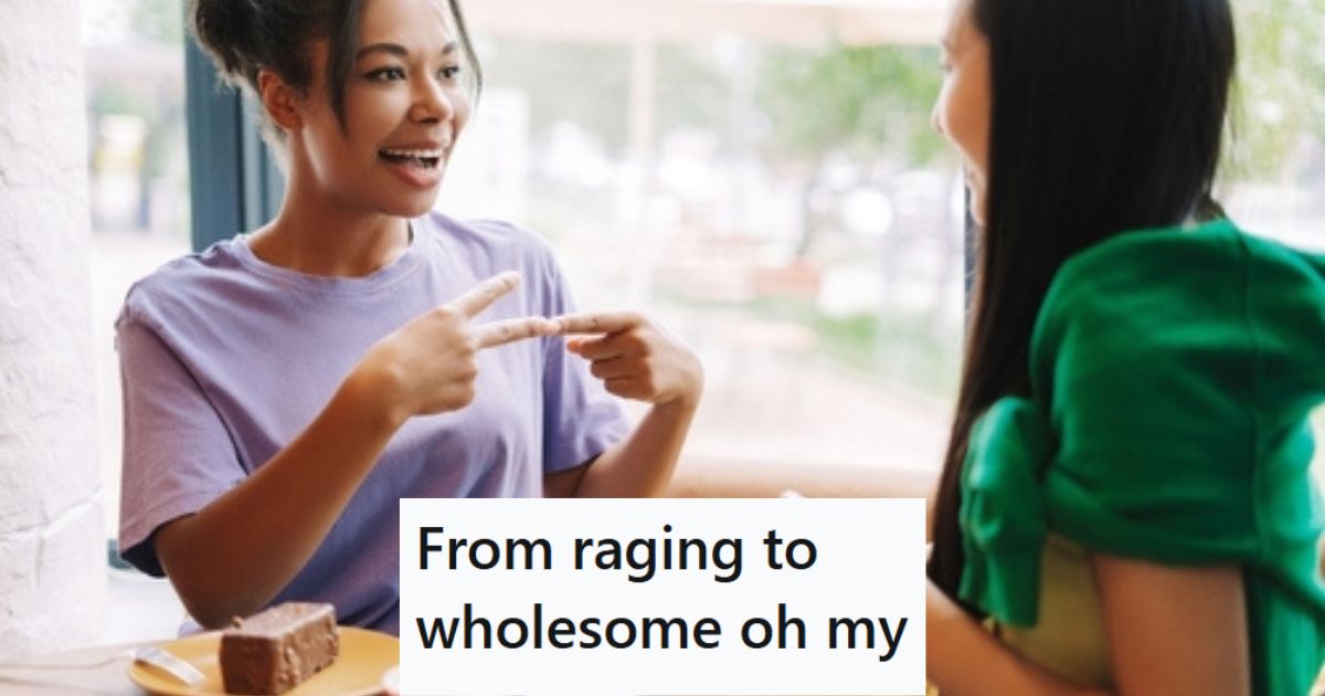 A Manager Yelled At A Deaf Customer, Thinking She Was A Worker, So After Apologizing, The Manager Started To Learn Sign Language To Serve Them Better Girls using sign language