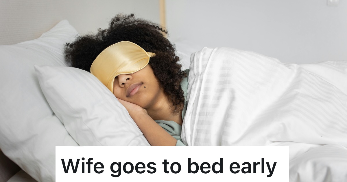 woman sleeping in bed with eye mask on
