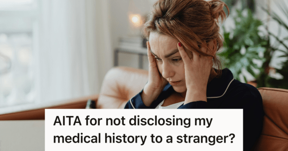 stressed woman sitting on the couch