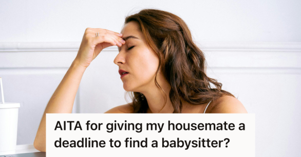 stressed woman touching her head