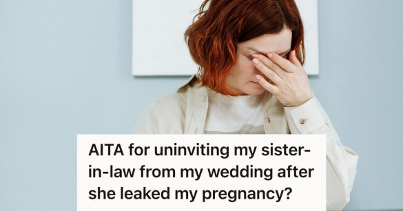 stressed woman touching her head