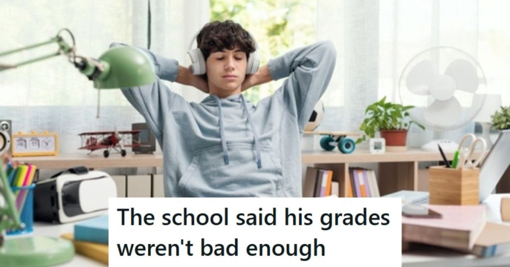 Student slacking off