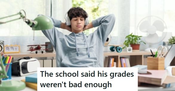 Student slacking off