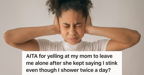 teen girl covering her ears