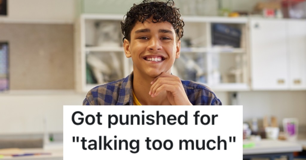 student sitting at a desk