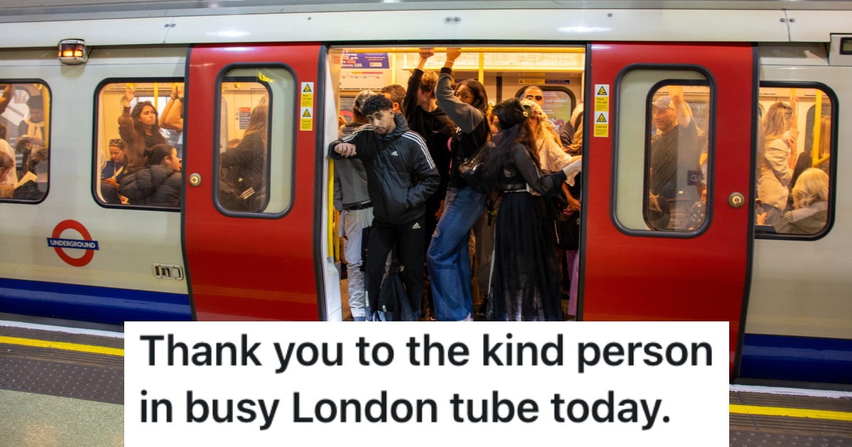 people on the london tube