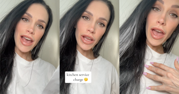 woman talking to tiktokkers