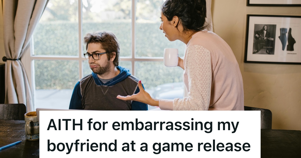 Man ignoring a woman talking to him