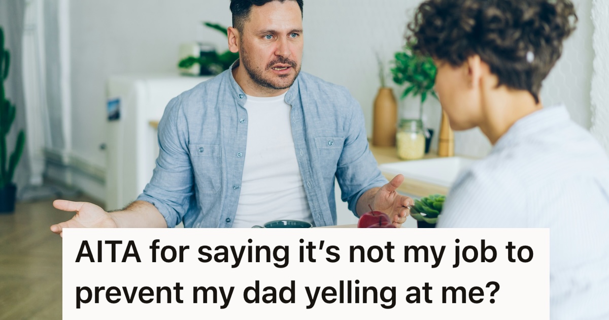 Man angrily talking to a woman