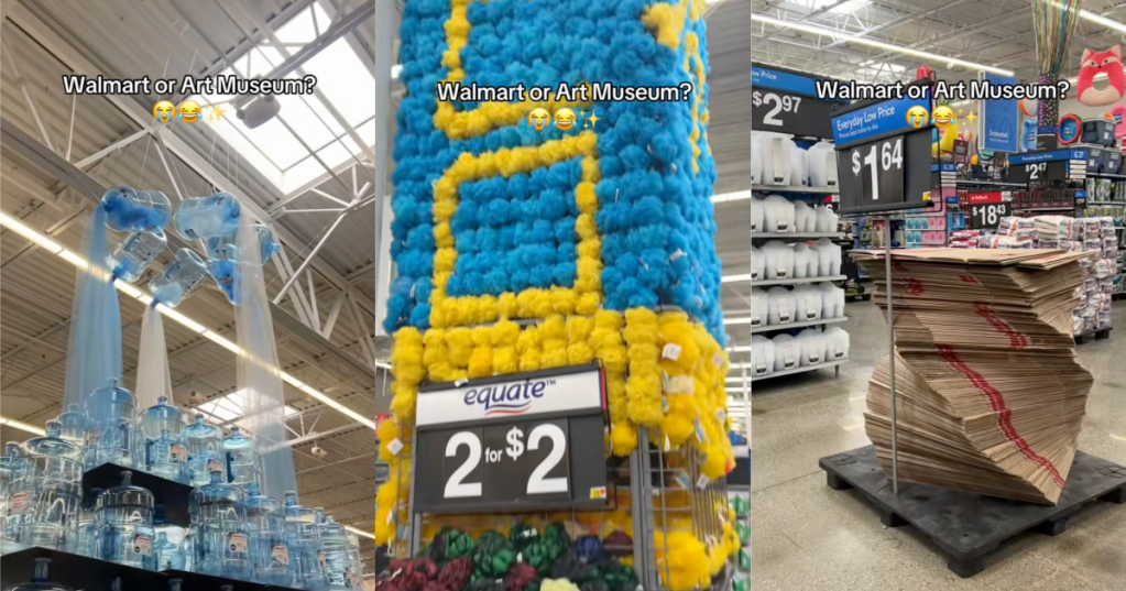 walmart with fancy displays