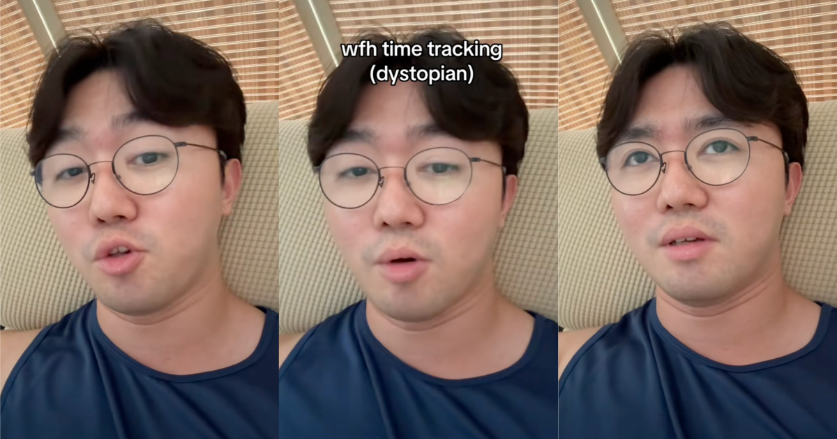 man talking about his job