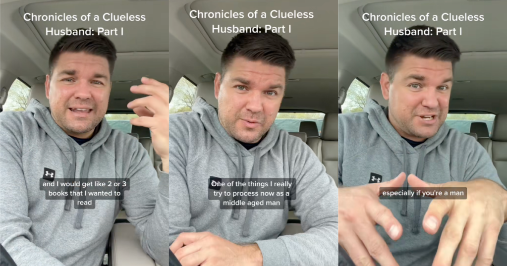 man talking about his marriage