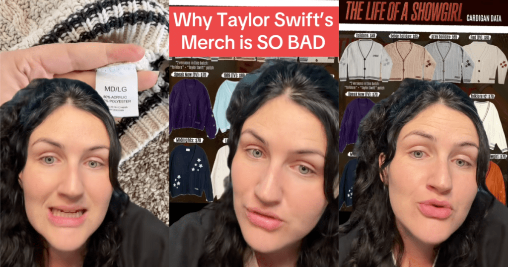 woman talking about taylor swift