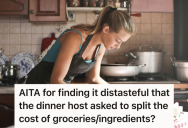 Woman Was Invited Over For A Cozy Dinner, But She Was Caught Off Guard When Her Friend Cornered Her Into Splitting The Cost Of All The Food