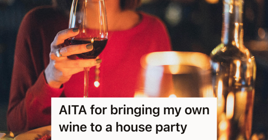 woman drinking a glass of red wine