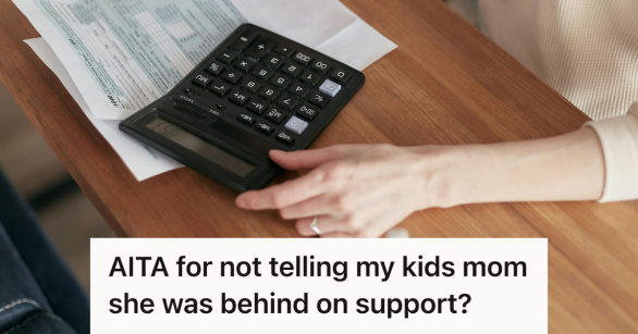 woman using a calculator