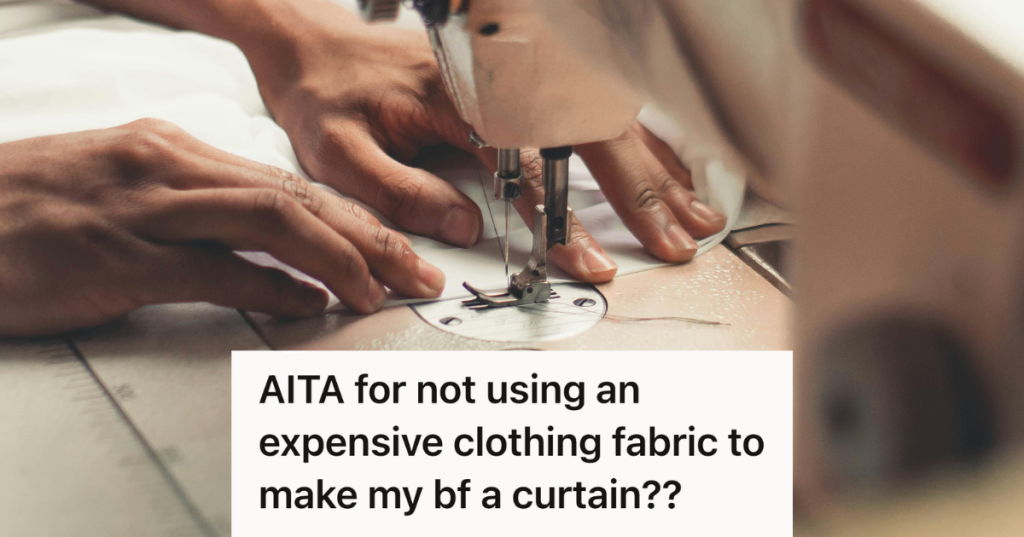 woman using a sewing machine