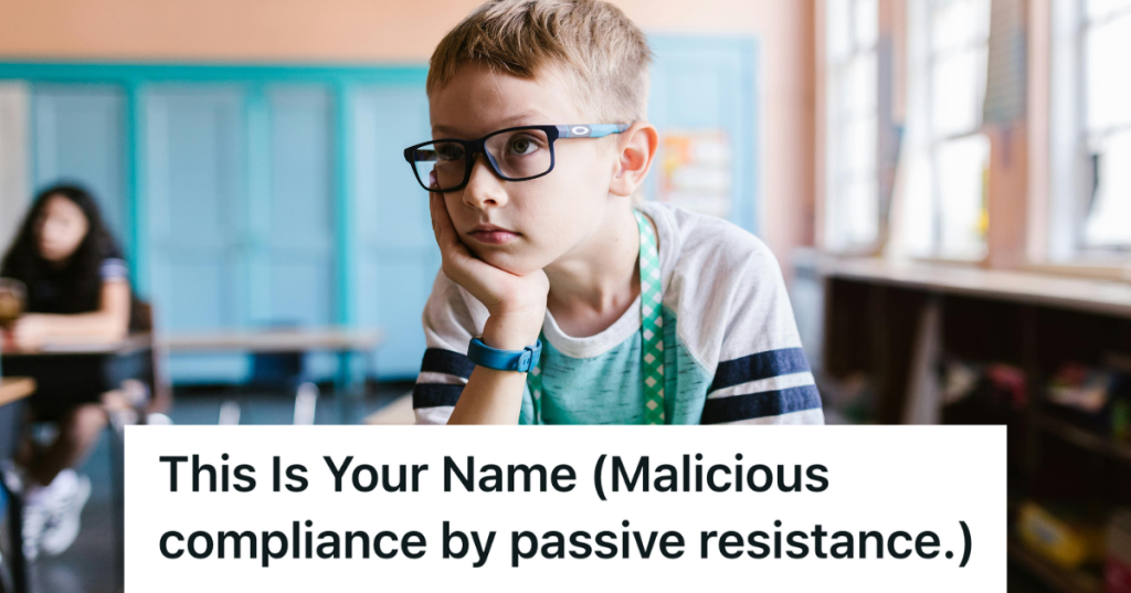 young student sitting in the classroom