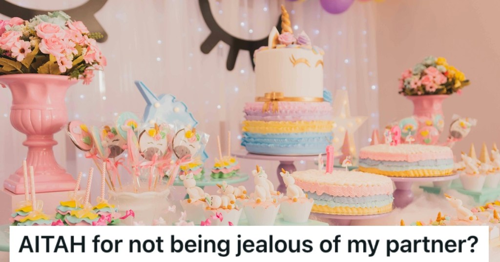 Unicorn cakes laid out for a party