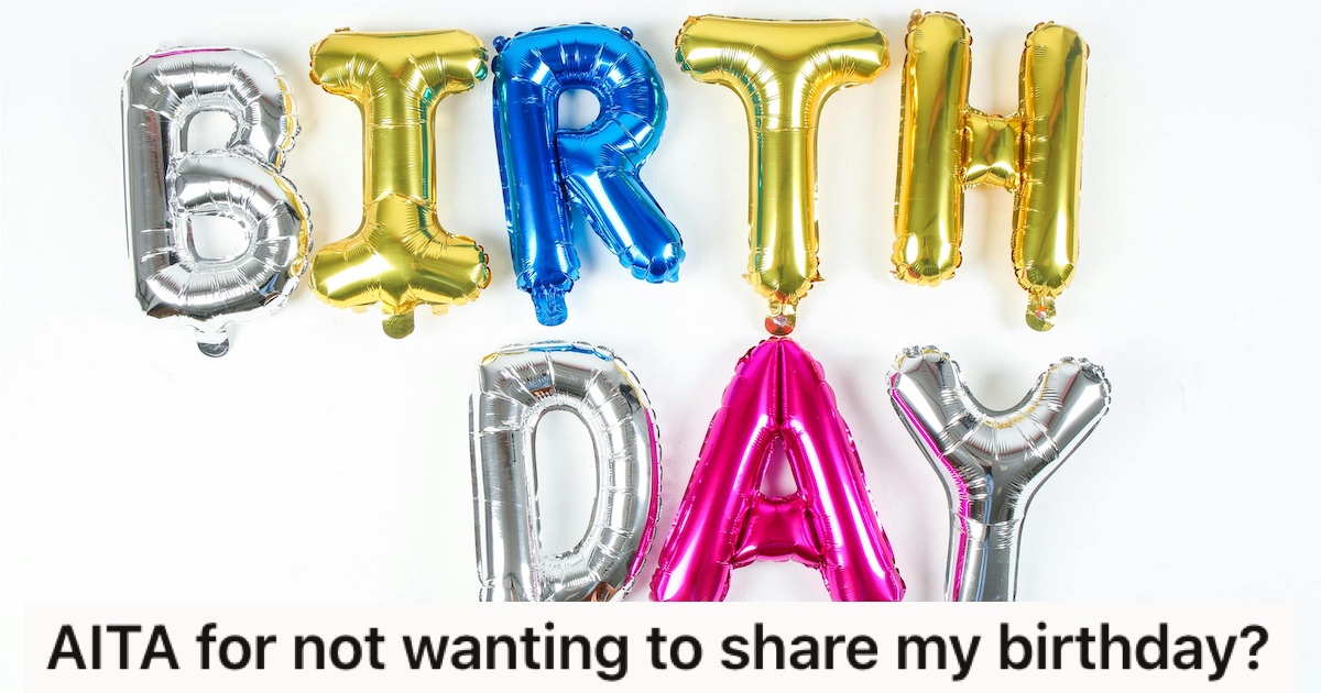 Balloons spelling out 'birthday'