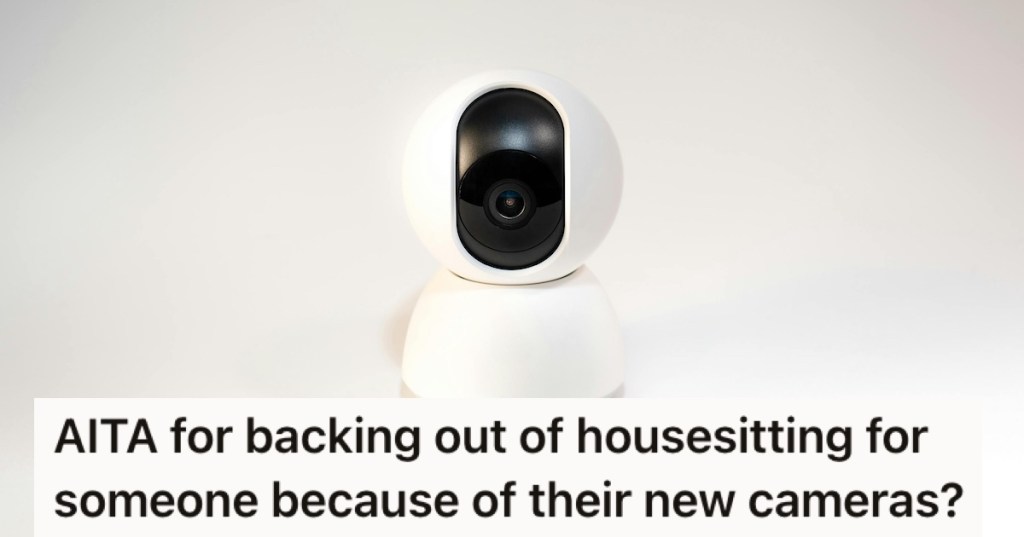 A home security camera