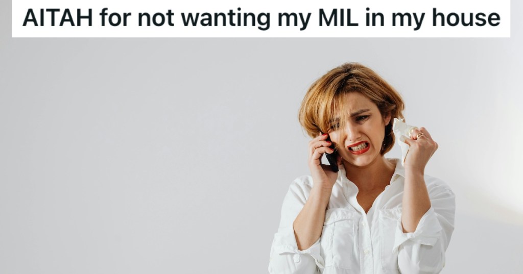 An angry woman on the phone