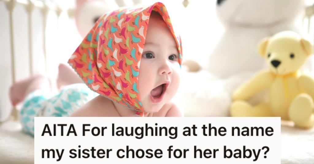 A baby looking shocked