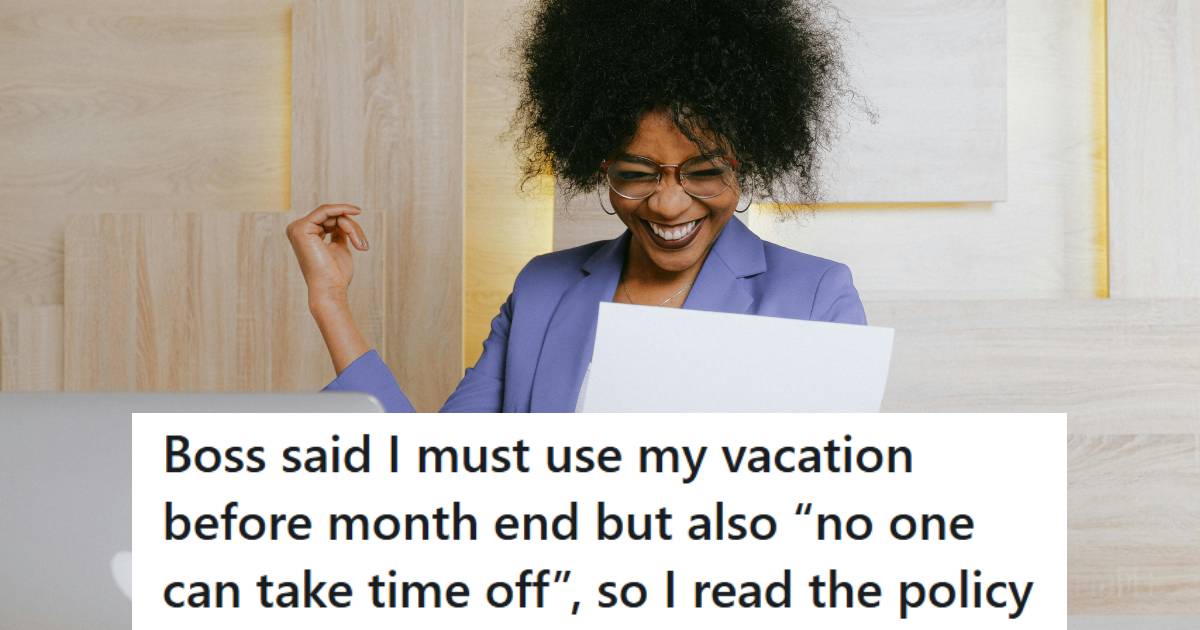 Woman smiling and celebrating the fact that her PTO was approved