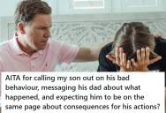 Mother Confronts Her Son For Grabbing Her Aggressively In Public And Tells Her Ex-Husband There Must Be Consequences, But He Refuses To Back Her And Says She’s Being Too Harsh