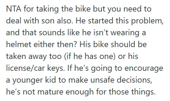 Bike Dad Confiscated His Daughter’s Bike After She Kept Riding Without A Helmet, But His Wife Said He Was Punishing Her For Her Brother’s Mean Comment