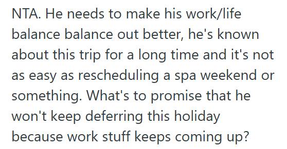 Busy at Work 1 Wife Told Her Husband She’d Still Go On Their Family Vacation If He Was Too Busy With Work, So He Told Her She Was Being Unreasonable