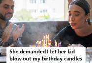 Woman Was About To Blow Out Her Birthday Candles, But An Entitled Mother Insisted Her Toddler Should Do It Instead