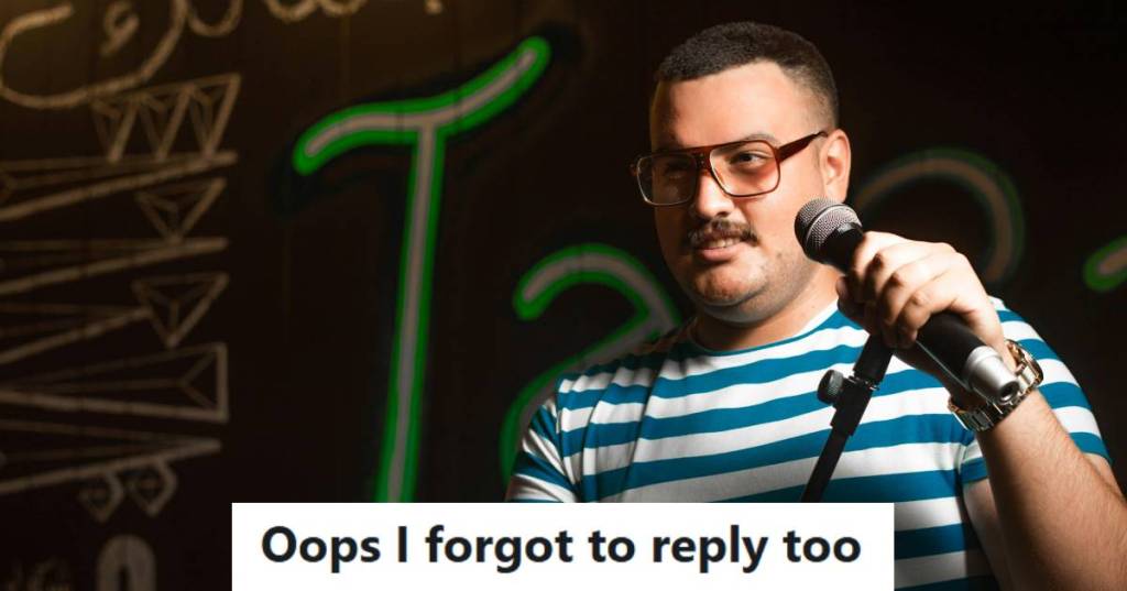 Man getting ready to take the stage at a local comedy club