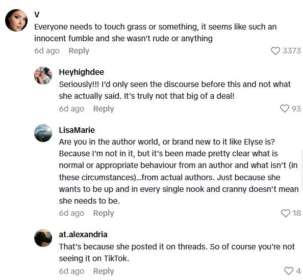 Comment 1 75 Author Elyse Myers Was Involved In Some Booktok Drama Because She Replied To A Readers Review Of Her New Book