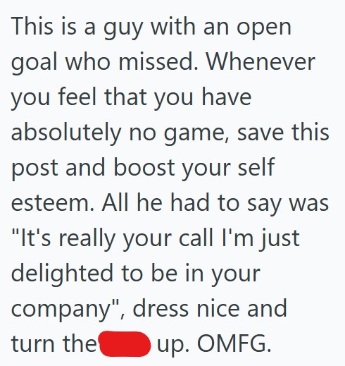 Comment 1 90 A Guy On A Dating App Stopped Replying Once She Said They Couldnt Go To The Location He Suggested, So She Went Alone And Had A Blast, Then Blocked Him