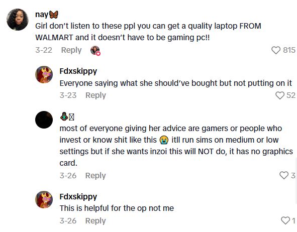 Comment 2 41 Walmart Customer Wanted To Play The Sims, So She Went To The Store To Pick Up A New Laptop. But People Online Think She Got Ripped Off.