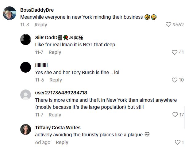 Comment 2 72 Staying Safe While Traveling In A Big City Like New York Is Important, But Is She Taking It Too Far?