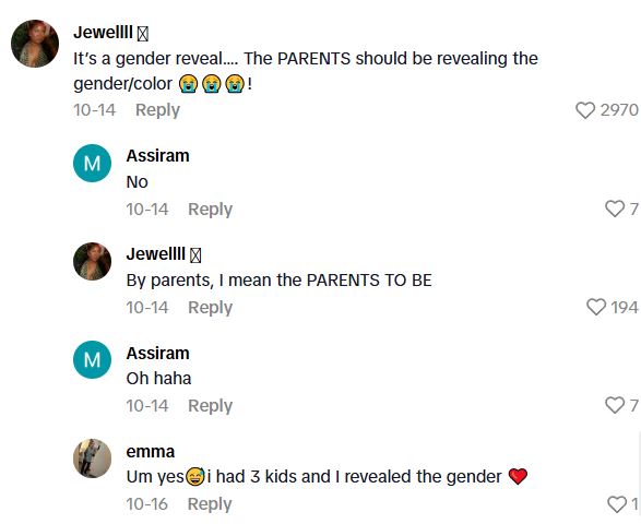 Comment 3 18 Viral Video Where Grandma Upstaged A Gender Reveal Party Gets A Follow Up With Narcissist Mom Reveal Interview