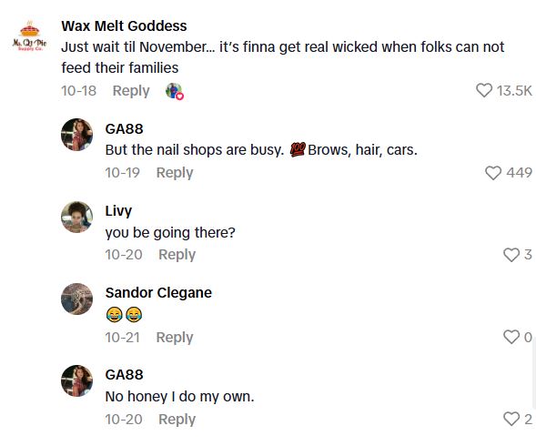 Comment 3 20 As SNAP And Other Benefits Get Cut, There Are Plenty Of People Who Need Food, And According To TikToker, Some Are Rioting And Stealing To Get It