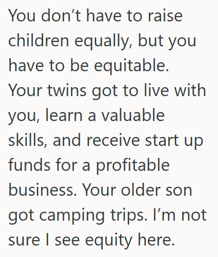 Comment 3 53 Dad Didnt Teach His Oldest Son A Skill That He Taught His Younger Kids, And Now That The Younger Kids Turned This Skill Into A Successful Business, The Oldest Kid Feels Slighted