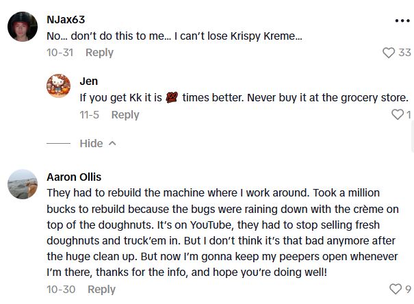 Comment 3 70 A Fresh Krispy Kreme Donut Is Delicious, But They Can Go Stale Quickly. Thats Why This Walmart Customer Is Showing How Old The Donuts At The Store Are.
