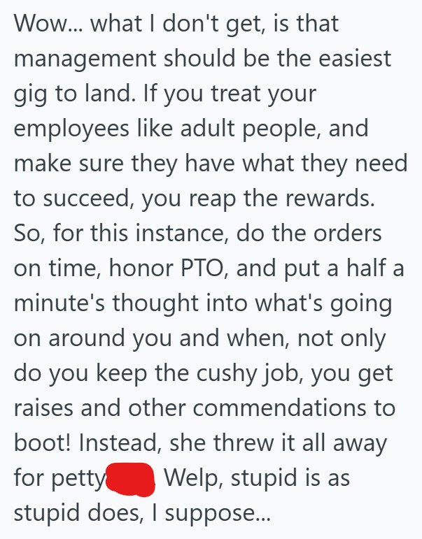 Comment 4 59 She Decided She Wanted To Be A Stay At Home Mom Once The Baby Arrived, But Her Boss Didnt Hire A Replacement And The Department Fell Apart When She Quit