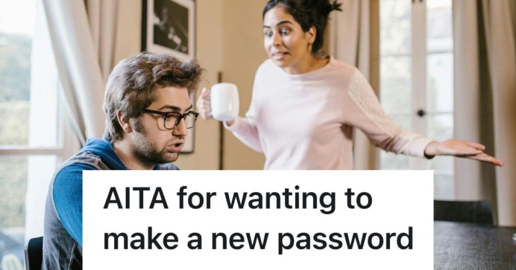 Man and woman fighting in a home