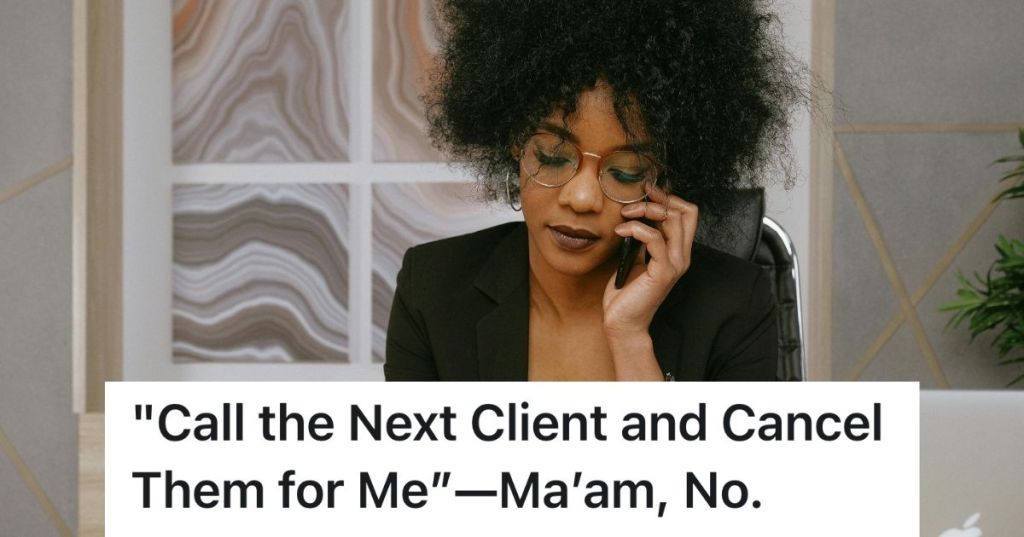 Woman listening to her phone, staring down