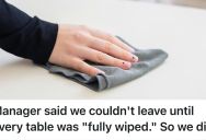Restaurant Worker Was Annoyed With Her Boss’s Gruff Orders, So She And Her Coworkers Took His Word Literally And Left Him With A Lot Of Work To Do