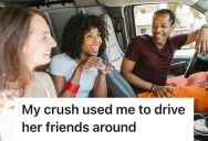 Guy Told One Girl He Has A Crush On Her Friend, So The Whole Friend Group Used His Feelings To Manipulate Him Into Being Their Free Chauffeur