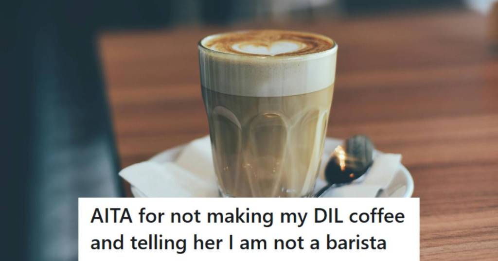 Fancy coffee made by a professional barista at a coffee shop.