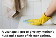 Daughter Got Fed Up With Her Mother’s Husband Leaving Messes In The Bathroom, So She Used His Own Toothbrush And Facecloth To Teach Him A Lesson