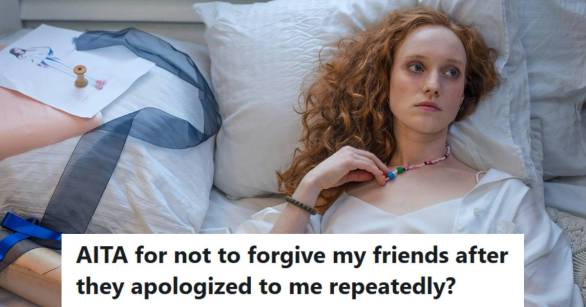 Red-headed young adult laying in bed thinking about who her real friends are